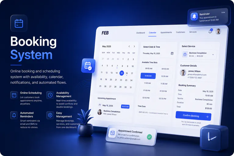 Online booking system